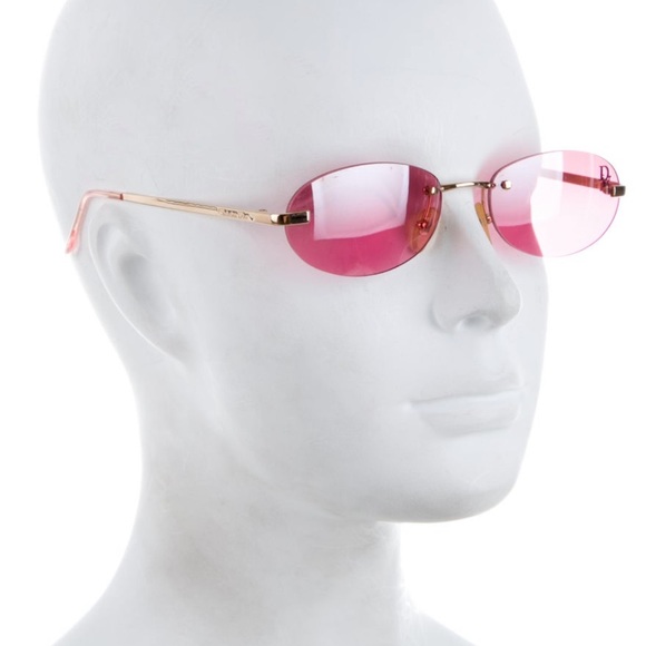 Pink authentic Dior sunglasses with case - Picture 7 of 9